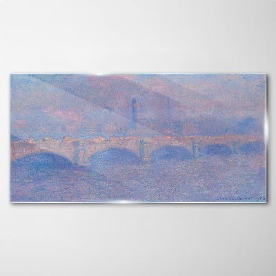 Schilderij op glas Londense brug