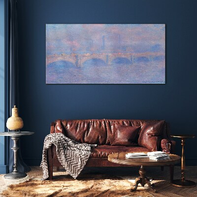 Schilderij op glas Londense brug