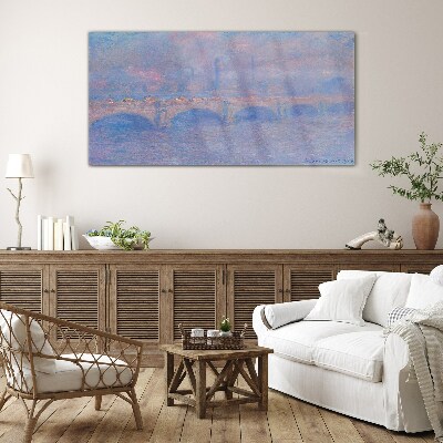 Schilderij op glas Londense brug