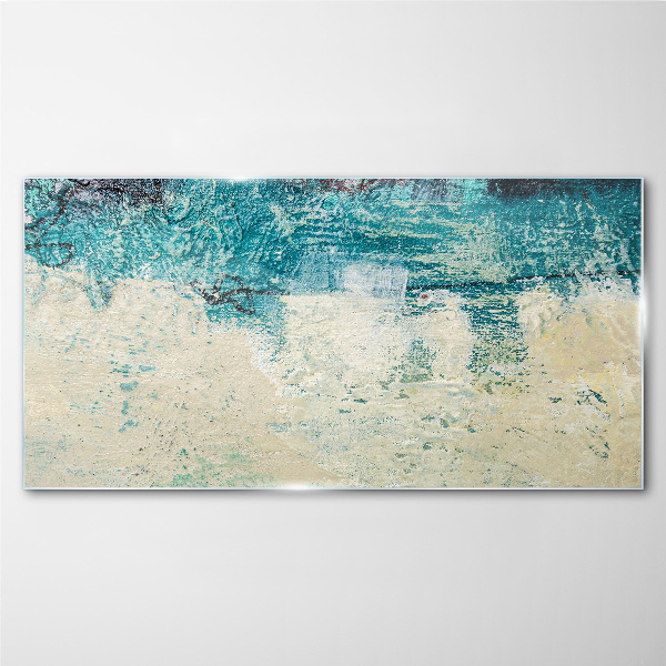 Glas foto De zee in tinten blauw