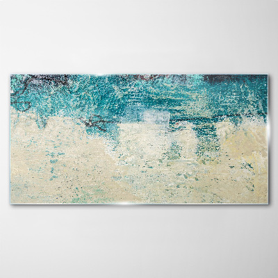 Glas foto De zee in tinten blauw