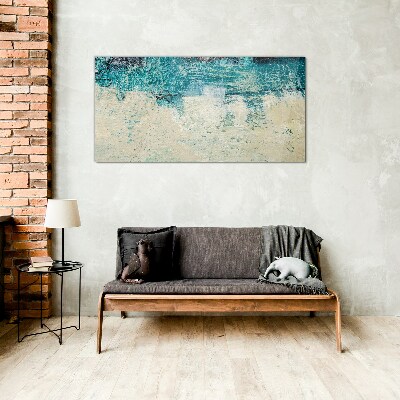 Glas foto De zee in tinten blauw