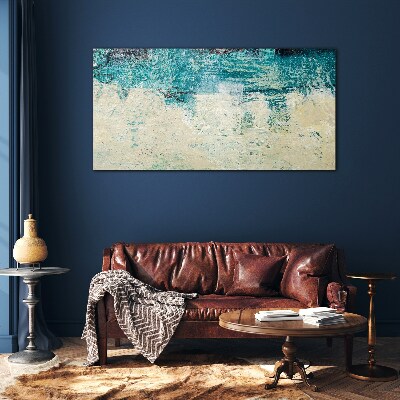 Glas foto De zee in tinten blauw