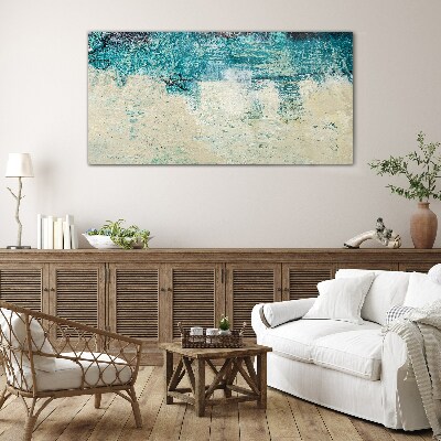 Glas foto De zee in tinten blauw