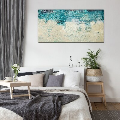 Glas foto De zee in tinten blauw