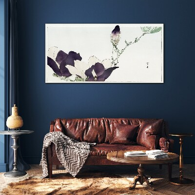 Foto op glas Bloemenschoonheid in delicate tinten