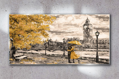 Glas foto Gouden herfst in Londen