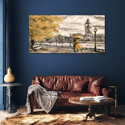 Glas foto Gouden herfst in Londen