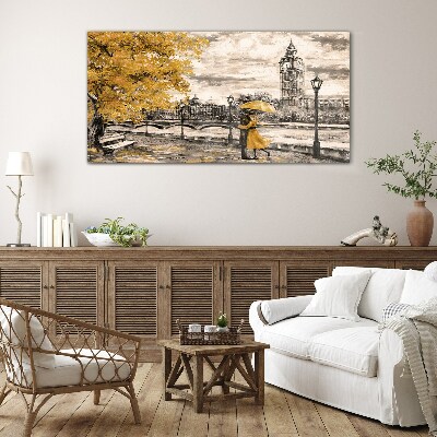 Glas foto Gouden herfst in Londen