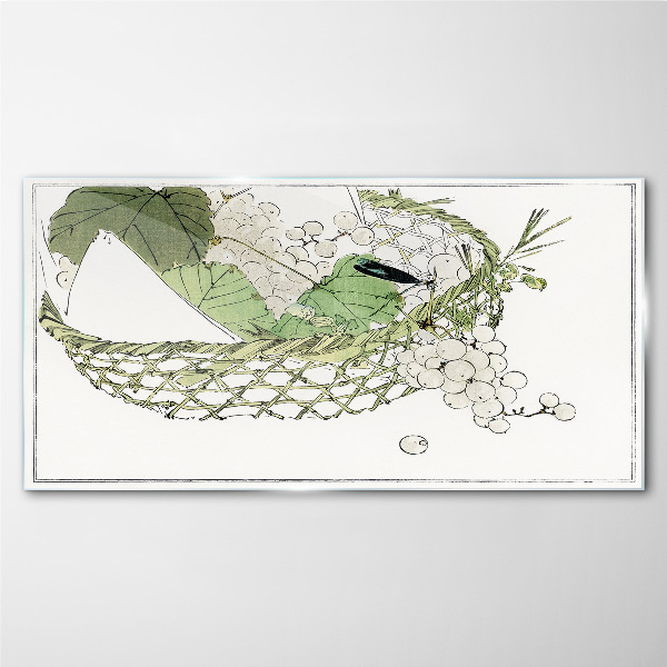 Glas foto Groene fruitmand