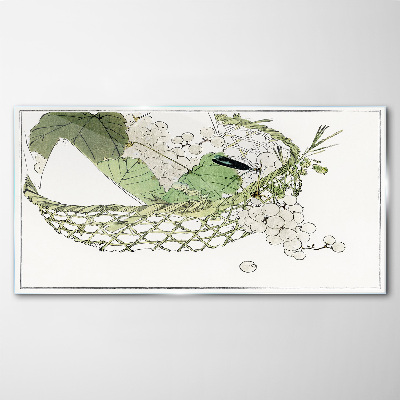 Glas foto Groene fruitmand