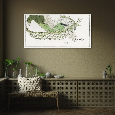 Glas foto Groene fruitmand