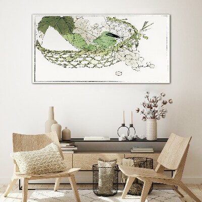 Glas foto Groene fruitmand