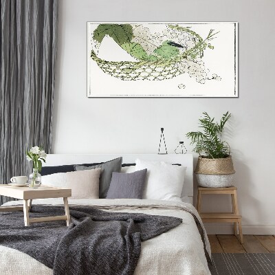 Glas foto Groene fruitmand