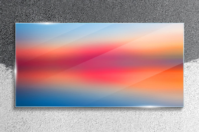 Schilderij op glas Zonsondergang in pasteltinten