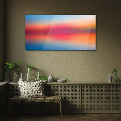 Schilderij op glas Zonsondergang in pasteltinten