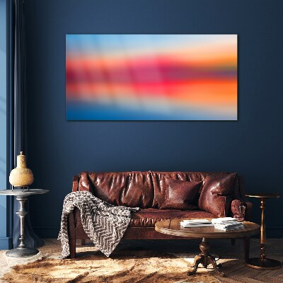 Schilderij op glas Zonsondergang in pasteltinten