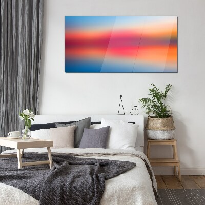 Schilderij op glas Zonsondergang in pasteltinten