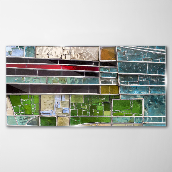 Glas foto Abstract landschap in glas