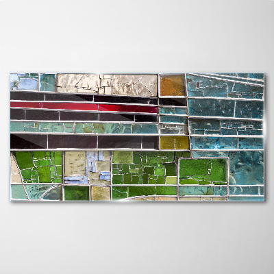 Glas foto Abstract landschap in glas