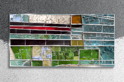 Glas foto Abstract landschap in glas