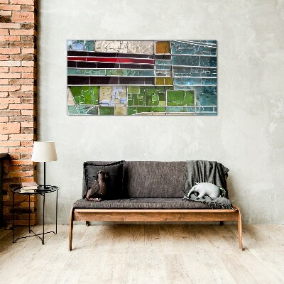 Glas foto Abstract landschap in glas