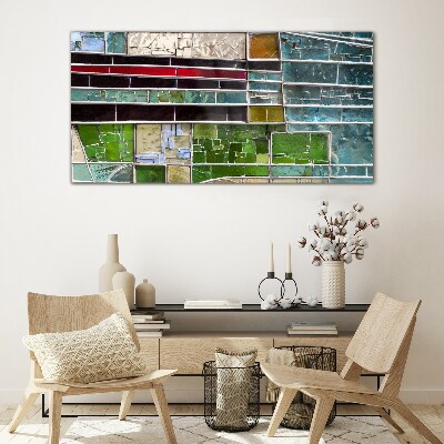 Glas foto Abstract landschap in glas