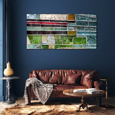 Glas foto Abstract landschap in glas