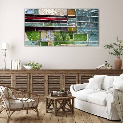 Glas foto Abstract landschap in glas