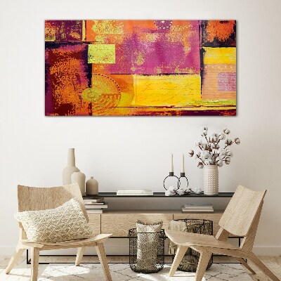 Schilderij op glas Kleurrijke abstracte composities