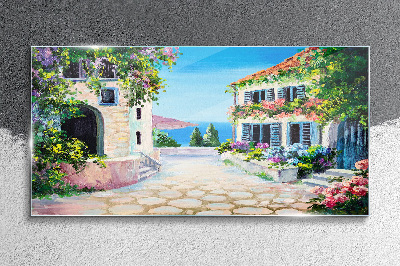 Glas foto Een charmante badplaats