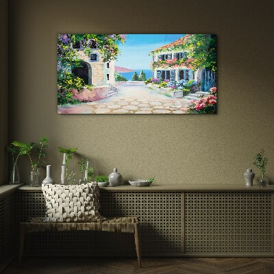 Glas foto Een charmante badplaats