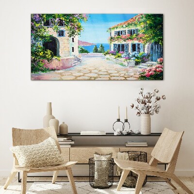 Glas foto Een charmante badplaats