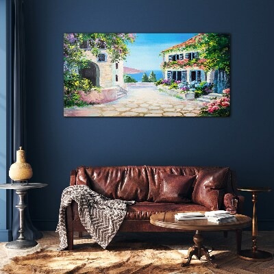 Glas foto Een charmante badplaats