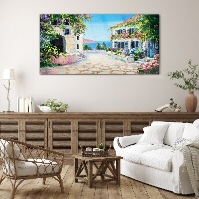 Glas foto Een charmante badplaats