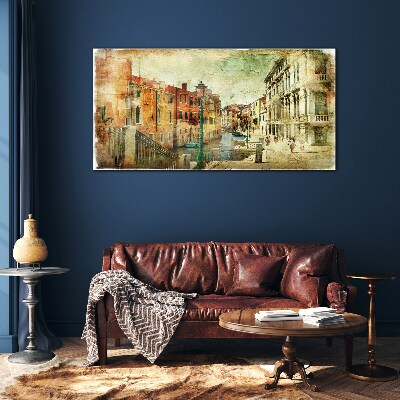 Foto op glas Venetië in pasteltinten