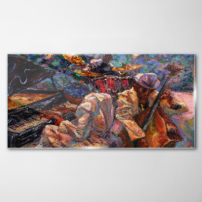 Glas foto Een muzikale ontmoeting in kleuren