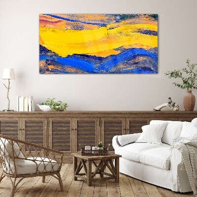 Schilderij op glas De kleuren van de lucht en de zee