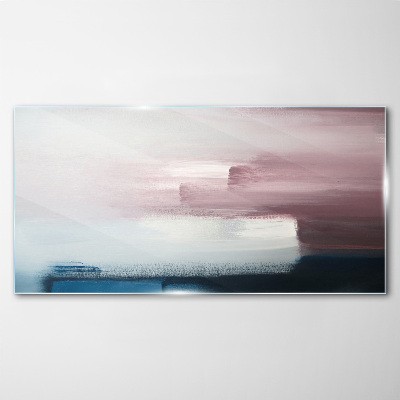 Glas foto Abstract landschap in pasteltinten