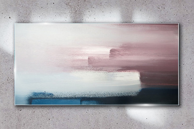 Glas foto Abstract landschap in pasteltinten