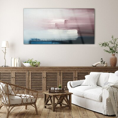 Glas foto Abstract landschap in pasteltinten