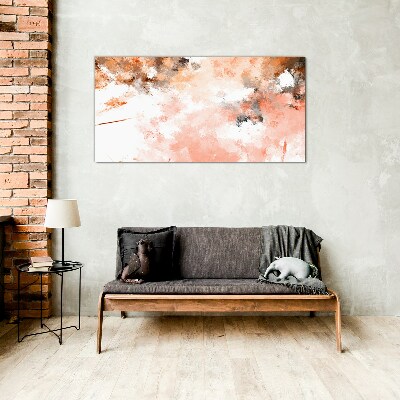 Foto op glas Pastelreflecties in abstractie