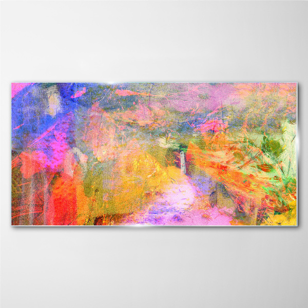 Foto op glas Kleurrijk abstract landschap
