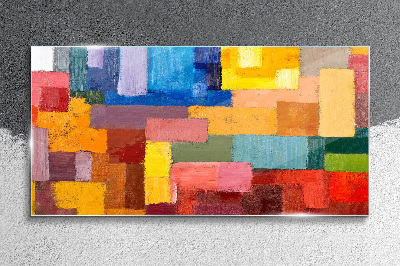 Glas foto Kleurrijke abstracte composities