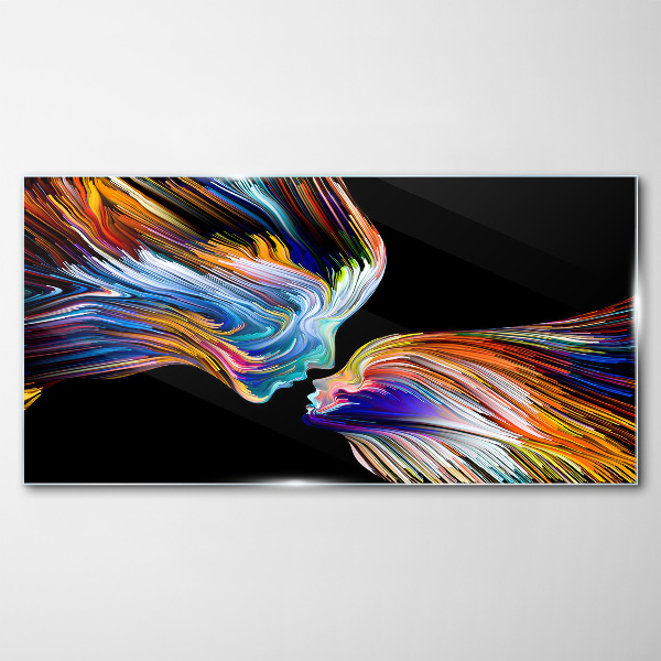 Foto op glas De kleuren van liefde en emoties