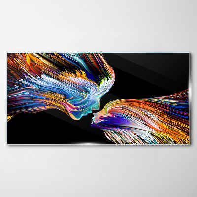 Foto op glas De kleuren van liefde en emoties