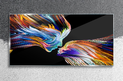 Foto op glas De kleuren van liefde en emoties