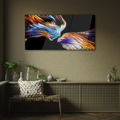 Foto op glas De kleuren van liefde en emoties