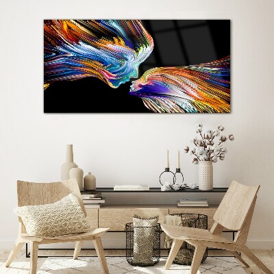 Foto op glas De kleuren van liefde en emoties