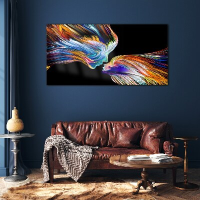 Foto op glas De kleuren van liefde en emoties